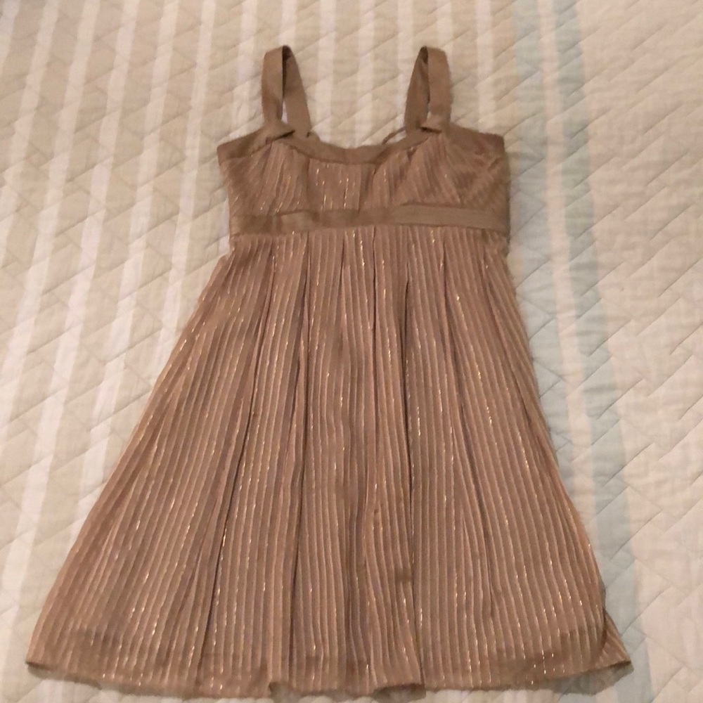 Laundry gold dress by Shelli Segal